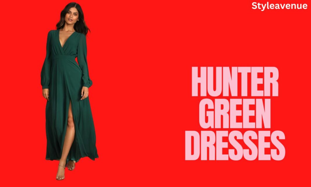 Hunter-Green-Dresses