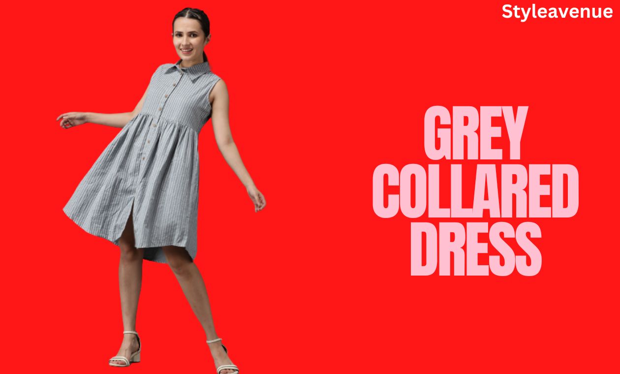 Grey-Collared-Dress
